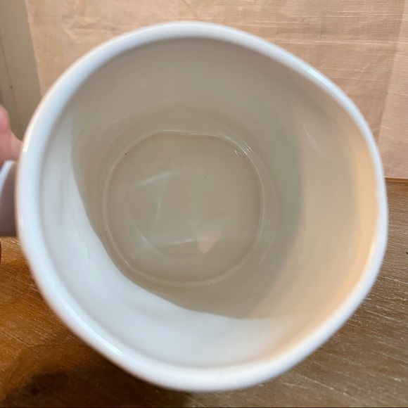 Rae Dunn HAPPY Mug Ceramic Cup Farmhouse Decor Gift Coffee Tea Drink Smile - Picture 4 of 6